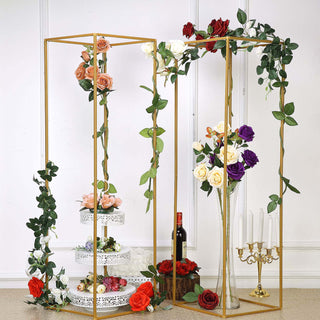 Elevate Your Centerpieces with a Stunning Gold Metal Wedding Flower Stand