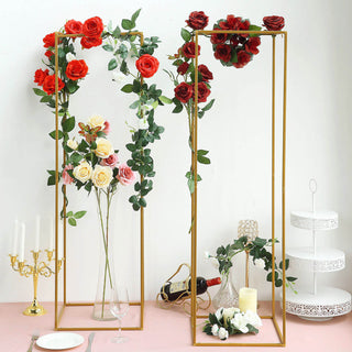 Create a Contemporary Look with our Gold Metal Wedding Flower Stands