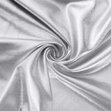 Set of 4 Silver Spandex Chiara Wedding Arch Covers With Metallic Finish#whtbkgd