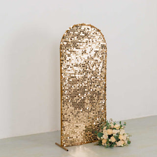 Chic Gold Big Payette Sequin Fitted Backdrop Cover