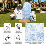 Miss to Mrs bridal shower floral Chiara backdrop cover with spandex fabric