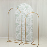 7ft Fitted Spandex Chiara Backdrop Cover – French Toile Dusty Sage Green