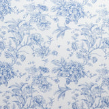 8ft Fitted Spandex Chiara Backdrop Cover – French Toile Blue & White Floral Arch#whtbkgd
