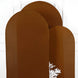 6ft Cinnamon Brown Spandex Fitted Wedding Arch Cover
