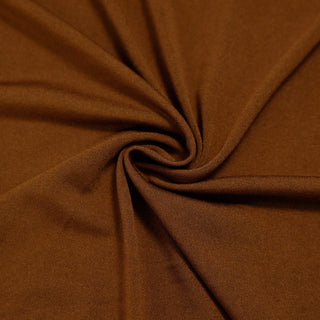 Enhance Your Event Decor with the 6ft Cinnamon Brown Spandex Fitted Chiara Backdrop Stand Cover
