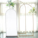 5ft Matte White Spandex Fitted Chiara Backdrop Stand Cover For Round Top Wedding Arch