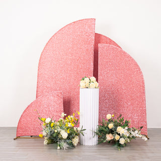 Add Elegance to Your Wedding with Rose Gold Chiara Wedding Arch Covers