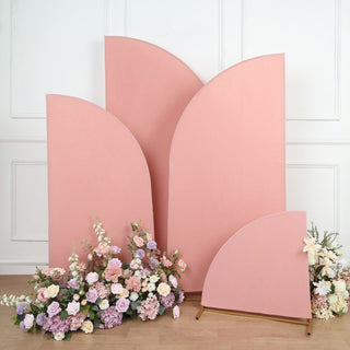 Enhance Your Event Decor with Matte Dusty Rose Spandex Backdrop Stand Covers