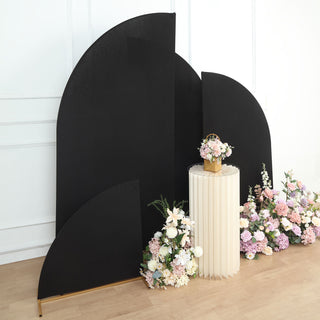 Matte Black Spandex Backdrop Stand Covers