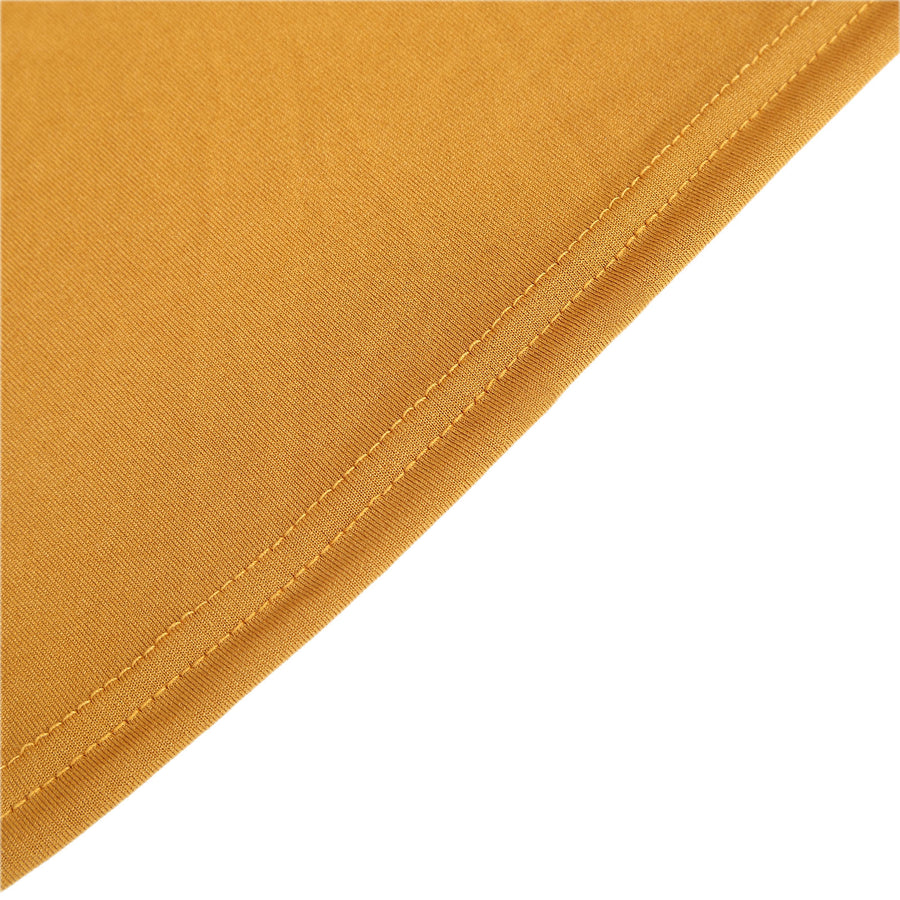 Set of 4 | Matte Gold Spandex Half Moon Chiara Backdrop Stand Covers