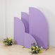 Set of 4 Matte Lavender Lilac Spandex Half Moon Chiara Backdrop Stand Covers