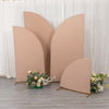 Set of 4 | Matte Nude Spandex Half Moon Chiara Backdrop Stand Covers
