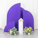 Set of 4 | Matte Purple Spandex Half Moon Chiara Backdrop Stand Covers