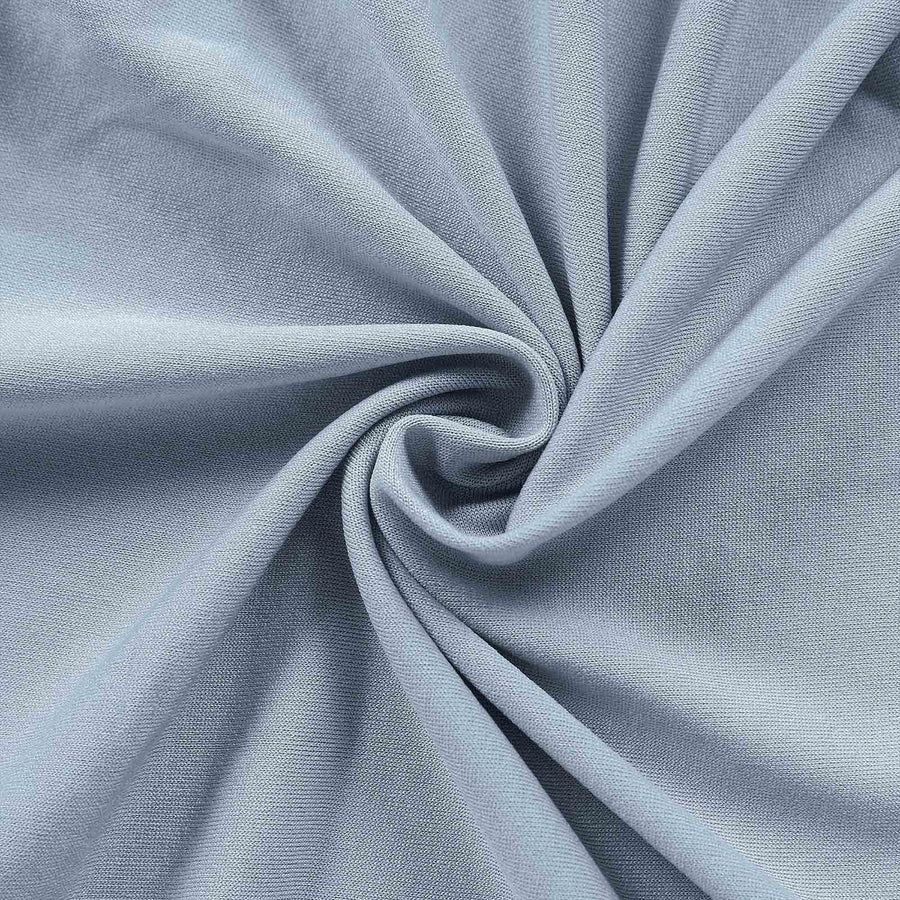 8ft Dusty Blue Spandex Fitted Wedding Arch Cover For Half Moon Top Chiara Backdrop Stand#whtbkgd