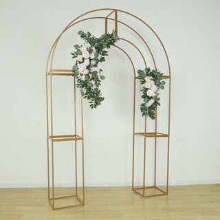 <h3 style="margin-left:0px;">3D Gold Metal Wedding Arch Backdrop Stand