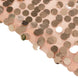 8ft Rose Gold Big Payette Sequin Open Arch Wedding Arch Cover, Sparkly U-Shaped Fitted Backdrop Slip