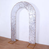 Create Unforgettable Memories with the Silver Big Payette Sequin Arch Slipcover