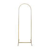 6ft Gold Metal Round Top Chiara Wedding Arch Backdrop Stand#whtbkgd