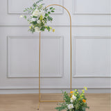 6ft Gold Metal Round Top Chiara Wedding Arch Backdrop Stand