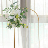 6ft Gold Metal Round Top Chiara Wedding Arch Backdrop Stand