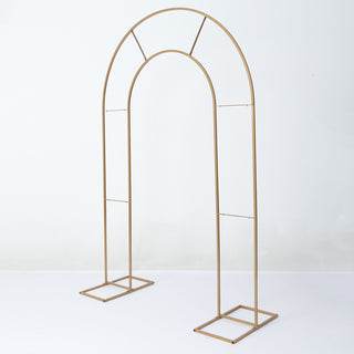 Versatile and Sturdy Gold Metal Frame Stand