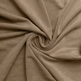 8ft Taupe Spandex Fitted Open Arch Wedding Arch Cover, Double-Sided U-Shaped Backdrop#whtbkgd