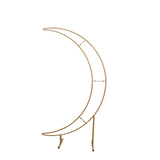 4ft Gold Metal Half Crescent Moon Wedding Arbor Frame, Table Top Centerpiece#whtbkgd