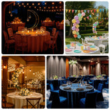 4ft Gold Metal Half Crescent Moon Wedding Arbor Frame, Table Top Centerpiece