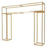 5ft Over the Table Stand in Gold, Freestanding Rectangular Double Frame Over the Table Rod