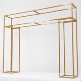 5ft Over the Table Stand in Gold, Freestanding Rectangular Double Frame Over the Table Rod