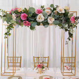 5ft Over the Table Stand in Gold, Freestanding Rectangular Double Frame Over the Table Rod