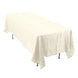 60x102Inch Ivory Accordion Crinkle Taffeta Rectangle Tablecloth