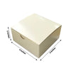 100 Pack | 4inch x 4inch x 2inch Ivory Cake Cupcake Party Favor Gift Boxes, DIY