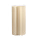 32inch Ivory Cylinder Display Column Stand, Pillar Pedestal Stand With Top Plate#whtbkgd