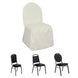 Ivory Polyester Banquet Chair Cover, Reusable Stain Resistant Chair Cover