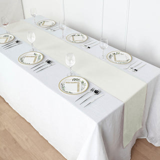 Create Unforgettable Memories with the Ivory Polyester Table Runner