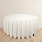 Ivory Premium Scuba Wrinkle Free Round Tablecloth, Seamless Scuba Polyester Tablecloth