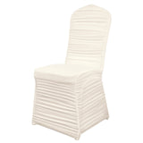 Ivory Rouge Stretch Spandex Fitted Banquet Chair Cover#whtbkgd