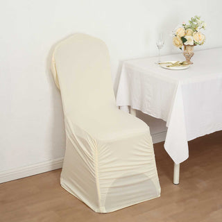 Chic and Sophisticated Ivory Chair Cover for Any Occasion