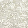 8ftx8ft Ivory Satin Rosette Photo Booth Event Curtain Drapes, Backdrop Window Panel#whtbkgd