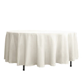 108inch Ivory Polyester Round Tablecloth