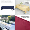 60"x102" Ivory Seamless Premium Polyester Rectangular Tablecloth - 200GSM