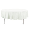 90inch Ivory 200 GSM Seamless Premium Polyester Round Tablecloth