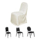 Ivory Stretch Slim Fit Scuba Chair Covers, Wrinkle Free Durable Slip On Chair Covers