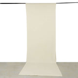 Ivory 4-Way Stretch Spandex Photography Backdrop Curtain with Rod Pockets, Drapery Panel