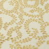 72x72inch Gold Sequin Leaf Embroidered Seamless Tulle Table Overlay, Sheer Table Topper#whtbkgd