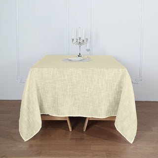 Create Stunning Tablescapes with Ivory Slubby Textured Linen