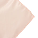 72x72inch Blush Lamour Satin Table Overlay, Square Tablecloth Topper