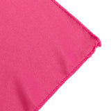 72x72inch Fuchsia Lamour Satin Table Overlay, Square Tablecloth Topper