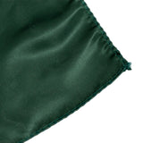 72x72inch Hunter Emerald Green Lamour Satin Table Overlay, Square Tablecloth Topper